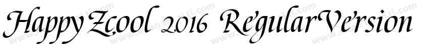 HappyZcool 2016 RegularVersion 31字体转换